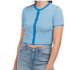 Zara cropped ribbed sweater